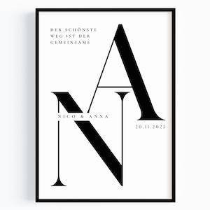 Hochzeitsgeschenk Hochzeit Geschenk Brautpaar Bild personalisiert Hochzeitsbild mit Namen Datum Alles Liebe zur Hochzeit Geschenk