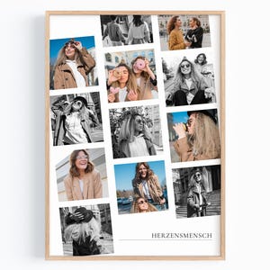 Beste Freundin Geschenk mit Fotos Freundinnen Bild kleines Geschenk für Freundin Geburtstagsgeschenk Geburtstag Herzensmensch Fotogeschenk