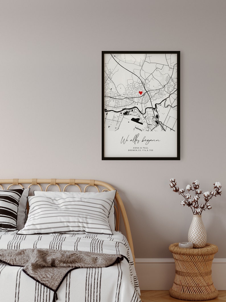 Wedding Gift Personalized Where it all began Coordinates Image Gift wedding anniversary engagement wedding anniversary image 7