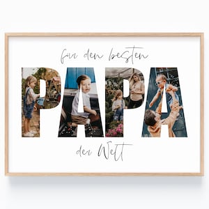 Vatertagsgeschenk Papa Bilderrahmen Vatertag, Geschenke für Männer Vater Bonuspapa Mann Ehemann
