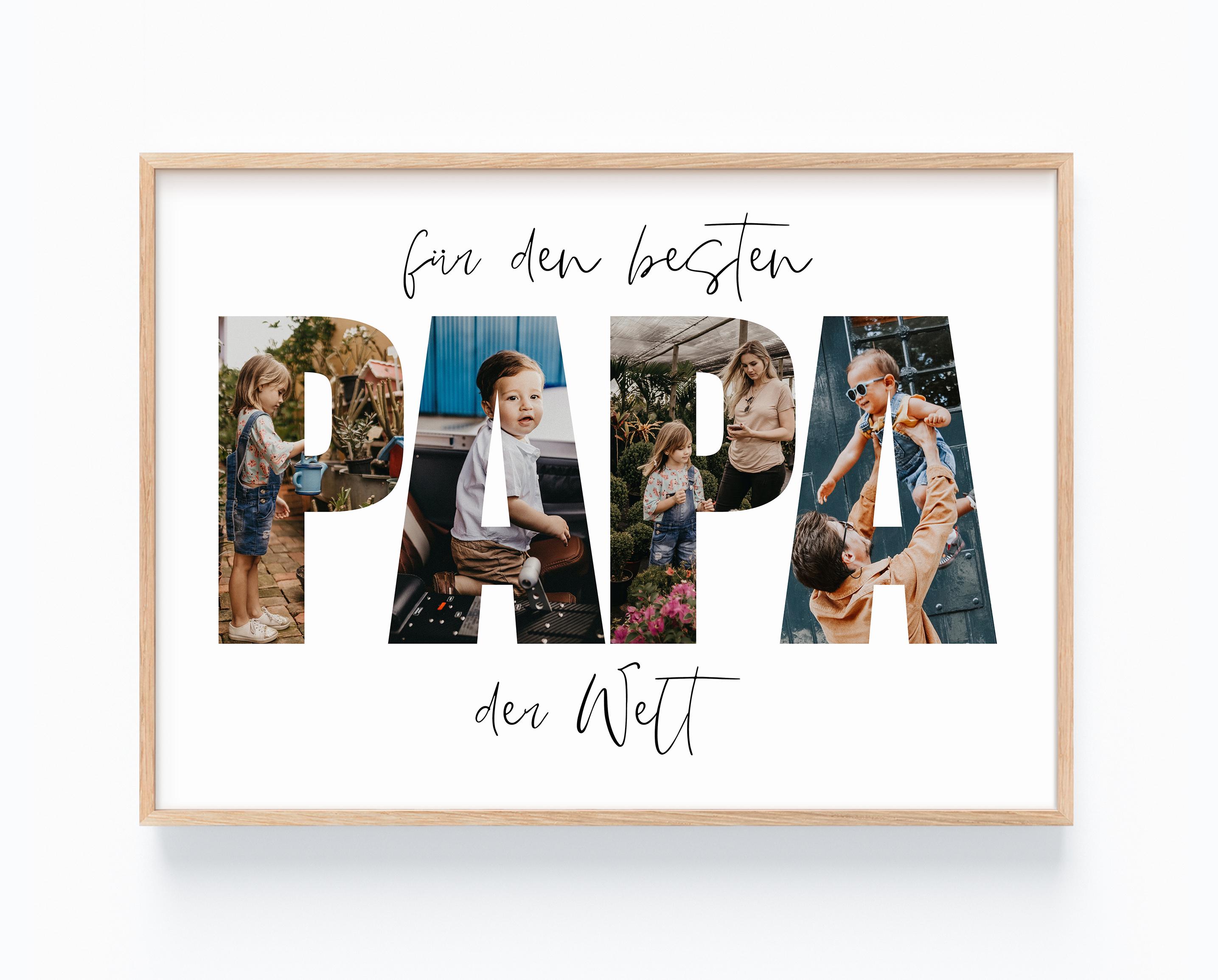 BELLA BUSTA Bilderrahmen 'First Father\'s Day' – 12,7x17,8 Cm, Mit Gravur, Für Den Ersten Vatertag
