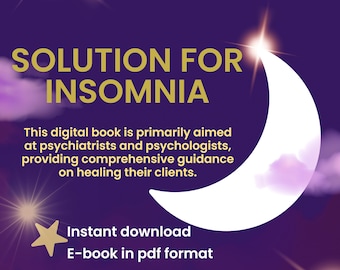 Can’t Sleep? Insomnia Cure Guide | How to Fall Asleep Fast & Sleep Better  | Natural solutions | Instant PDF Download