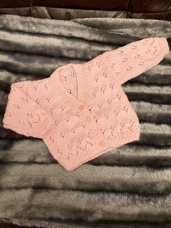 hand knitted baby girl cardigans