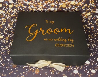 Customisable Groom Box for a Personalised Wedding Morning Experience