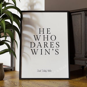 He Who Dares Wins - Delboy  Quirky Decor
