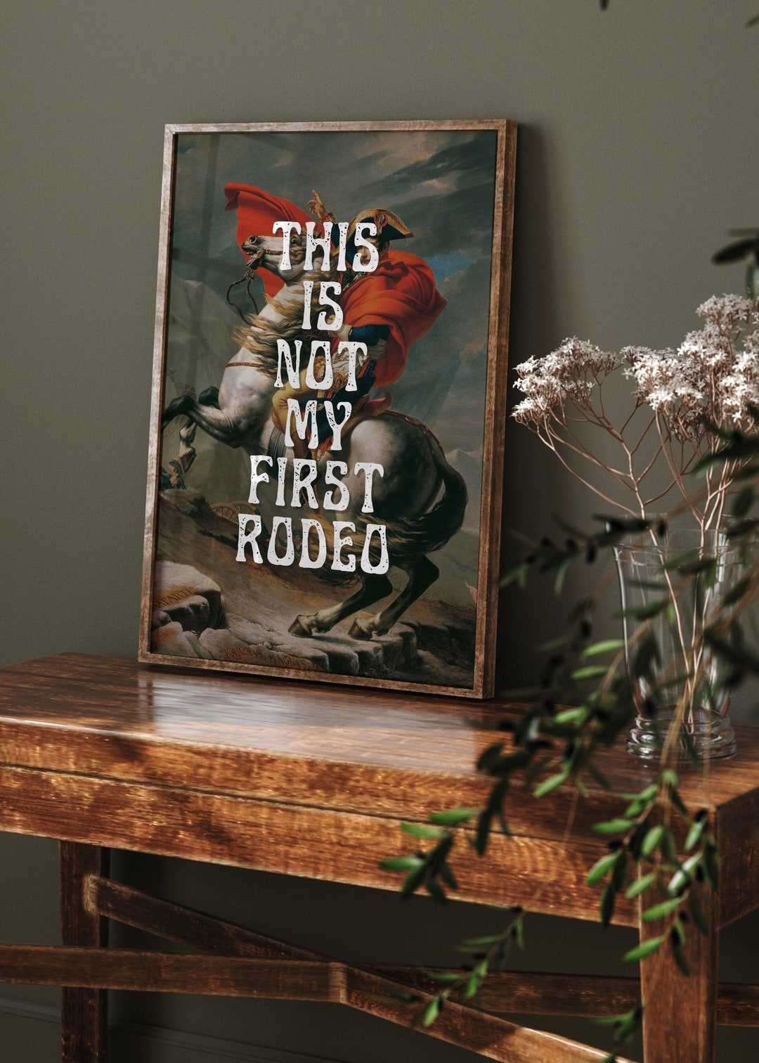 This is Not My First Rodeo Vintage Style Quote Print Quirky Decor - Etsy