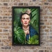 Frida Kahlo Print | Jungle Wall Art | Jungle Portrait | Home Decor | Mexican Artist | Picture Frames Available | Express Delivery 