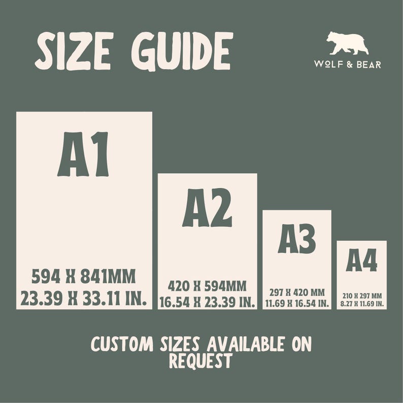 the size guide for a dog is shown
