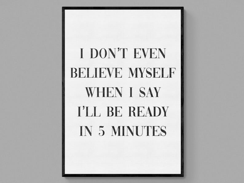 Funny Quote Print: Relatable Office Humor (Bold Color, Matte Paper) image 3