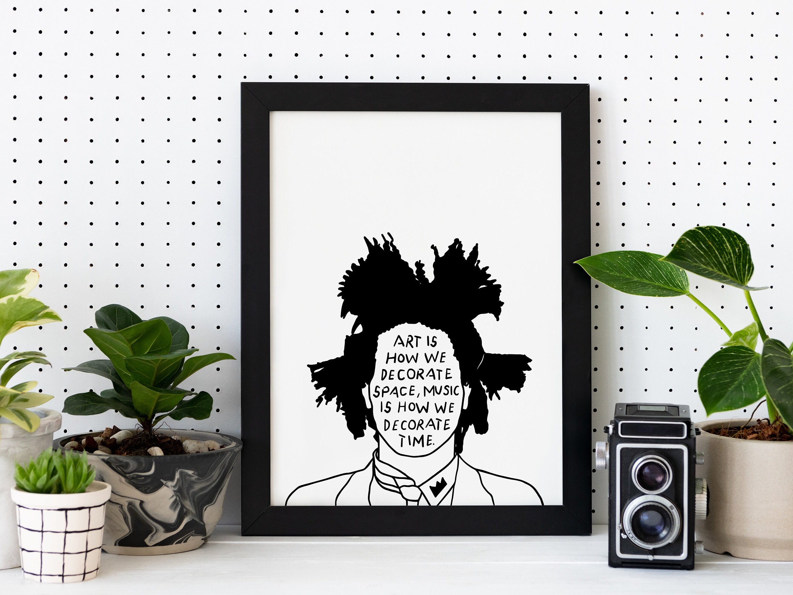 Art is How We Decorate Space, Music is How We Decorate Time Quote Art