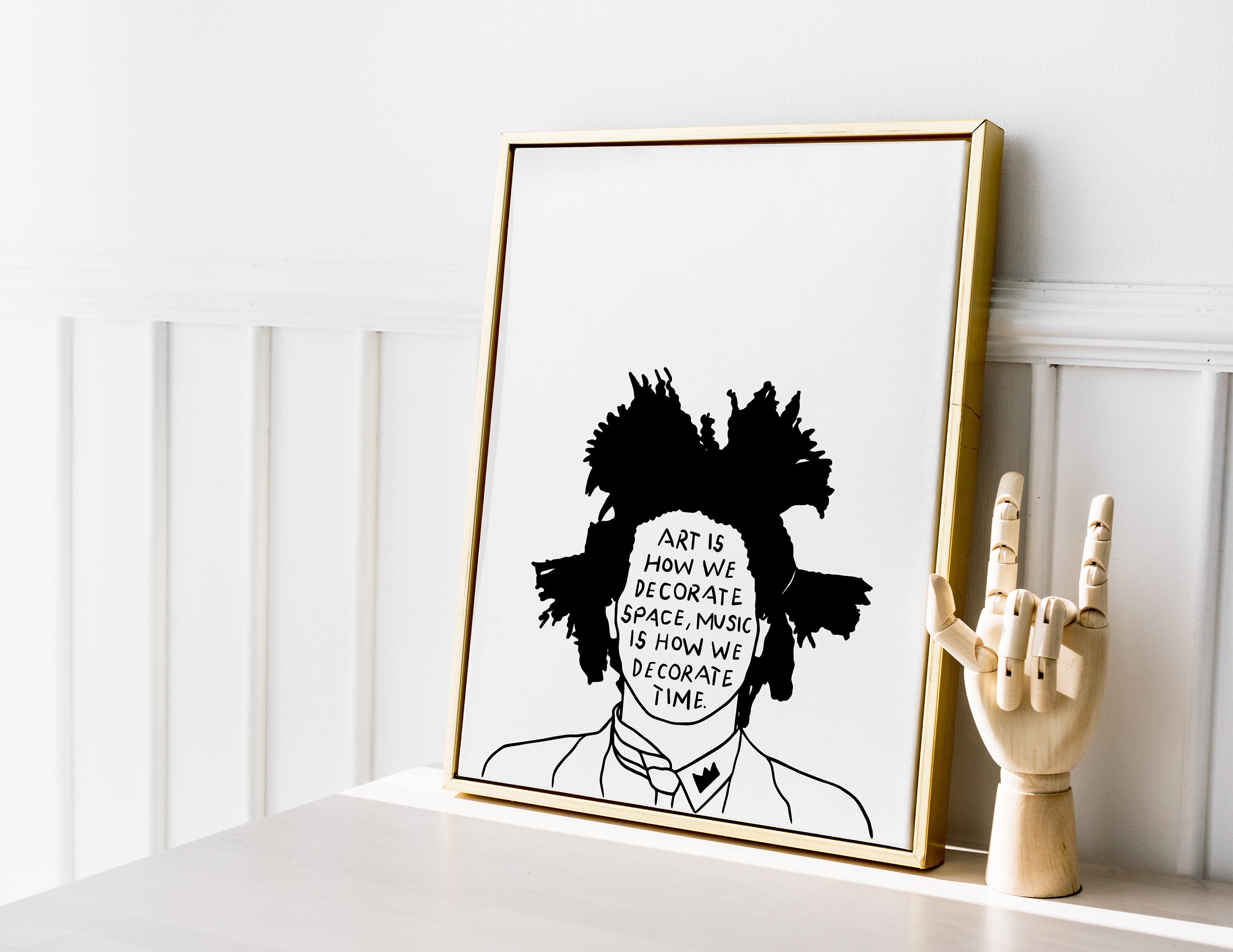 Art is How We Decorate Space, Music is How We Decorate Time Quote Art