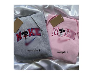 Sudadera bordada personalizada Spid.erm.an y Gw.entacy, sudaderas con capucha de pareja personalizadas a juego, bordado lindo, regalo de pareja