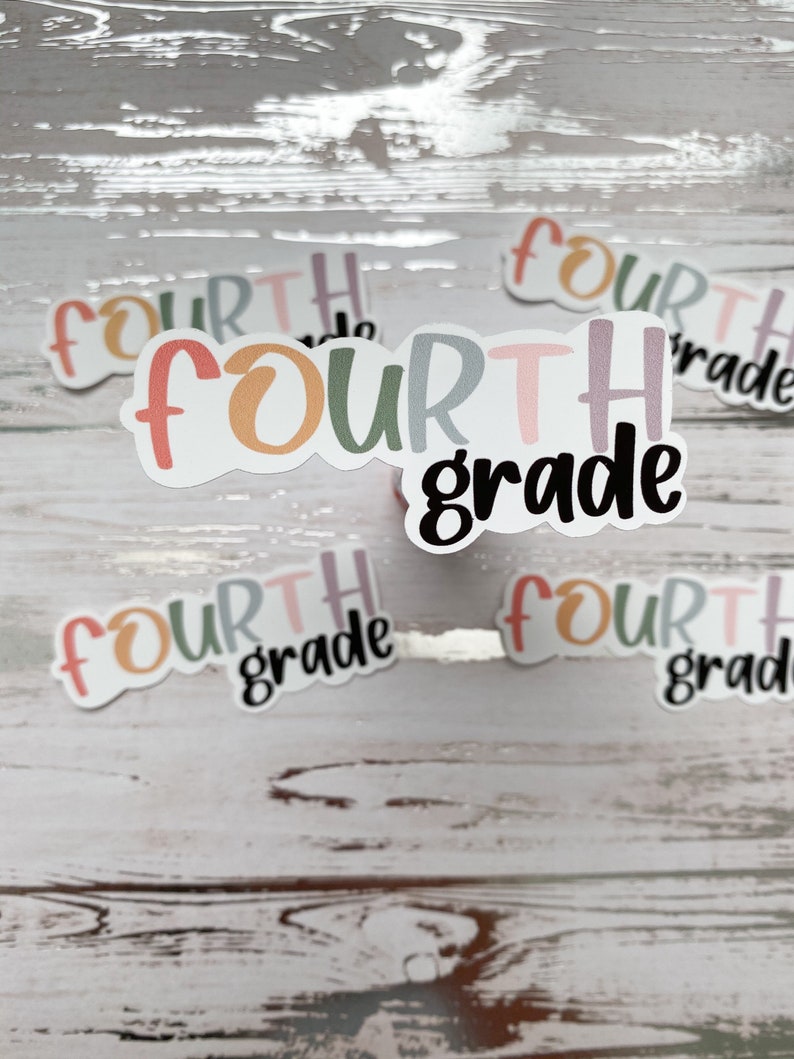 Grade Level Stickers Teacher Stickers Back To School Etsy