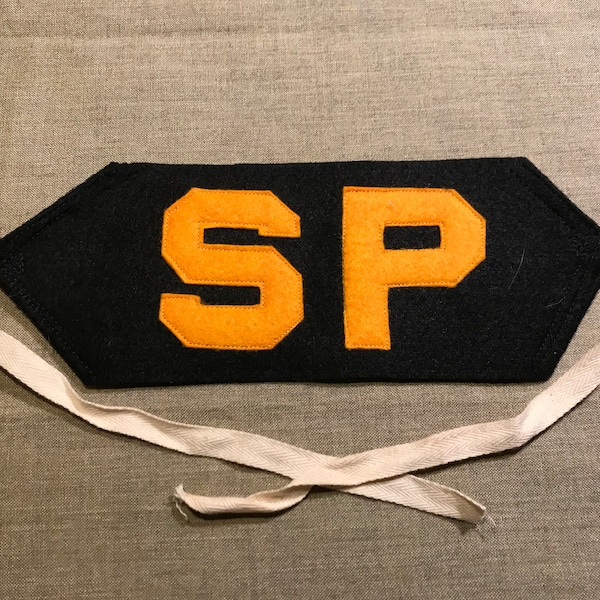 WWII US Navy Military police Shore Patrol SP Armband wool felt