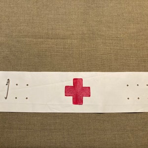 WWII US Army Medical Corps Medic Red Cross Armband Normandy D-day invasion