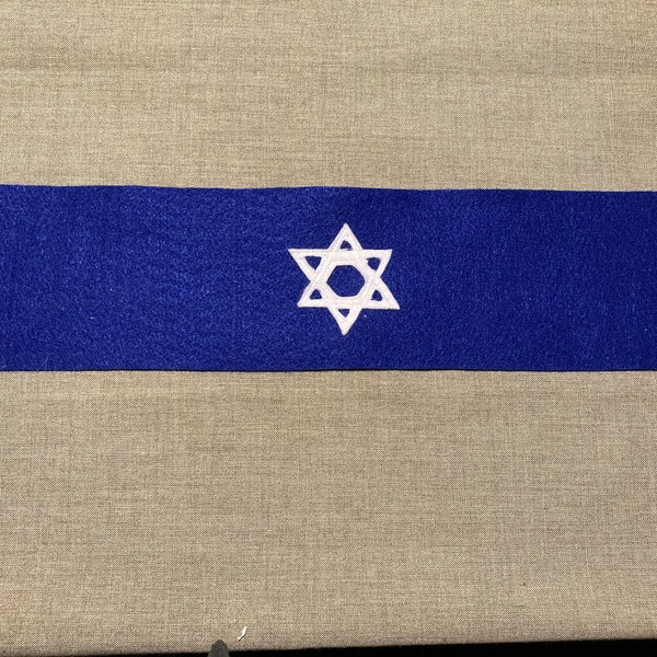 WWII US Army Jewish Hebrew Chaplin Regulation Armband wool blue