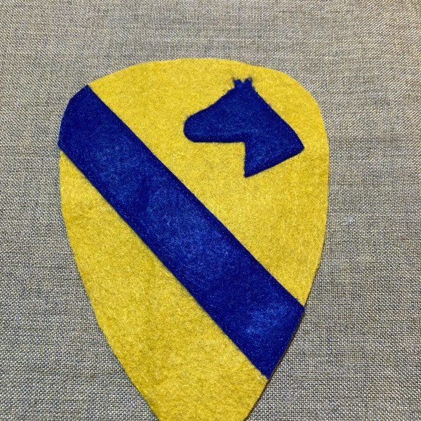 1920's -WWII US Army 1st Cavalry Division,7th Cavalry Regiment patch wool felt