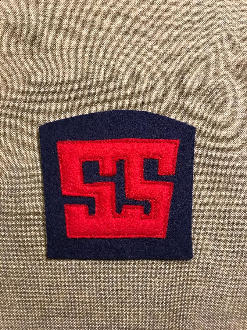 WWI US Army  Supply Depot SOS Service of Supply patch wool