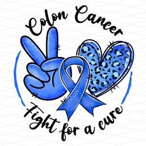 Colon Cancer Fight For a Cure Png, Colon Cancer Awareness Png, Colon Cancer Warrior Leopard Heart Png, Colon Cancer Survivor Sublimation