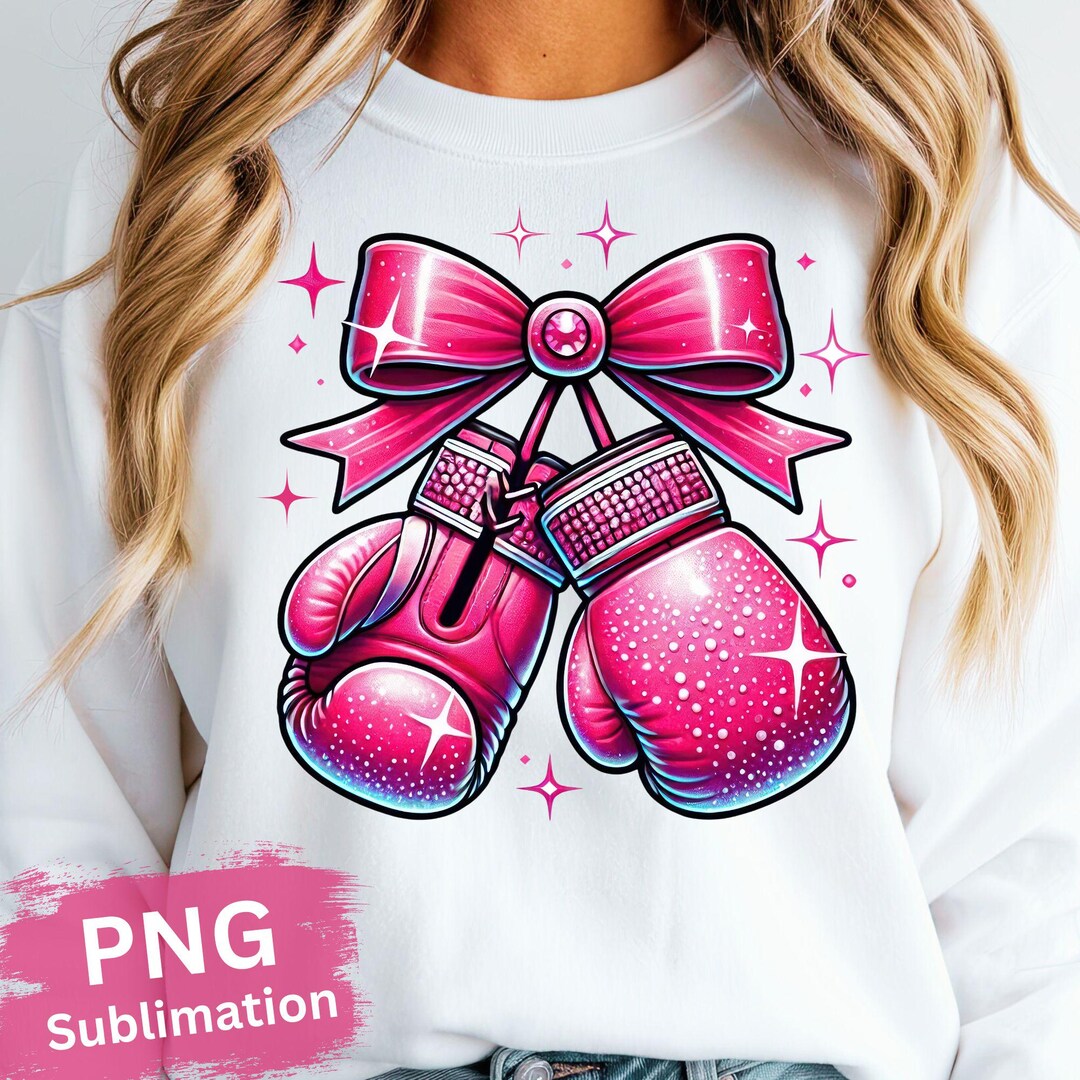 Breast Cancer Boxing Gloves Png, Coquette Bow, Pink Ribbon Gloves ...