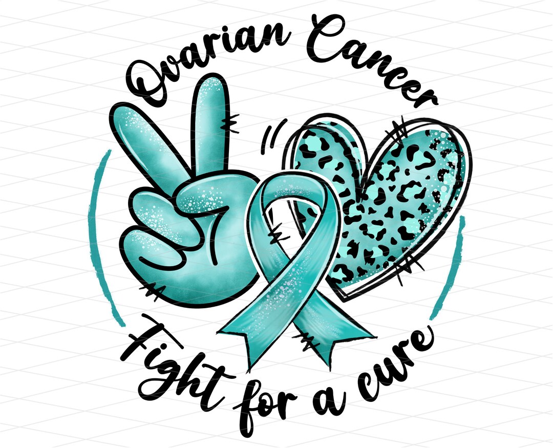 Ovarian Cancer Fight for a Cure Png, Ovarian Cancer Awareness Png