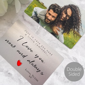 Personalisierte Geldbörse Karte | Geschenke für Ihn | Valentinstag Geschenk | Geburtstagsgeschenk | Freundin Freund Frau Mann Liebe Geschenk
