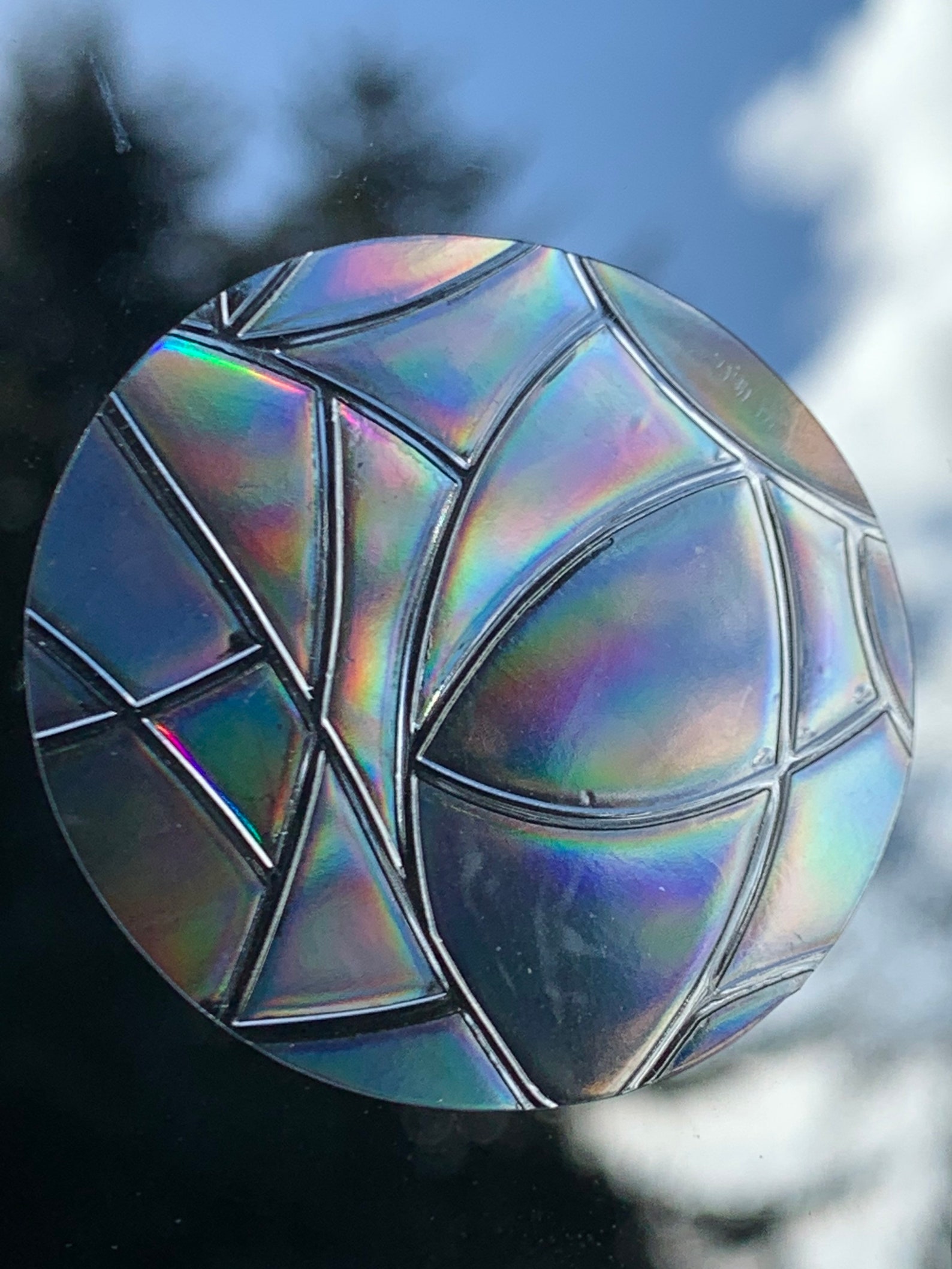Mini Circle Window Prisms // Rainbow Sticker // Prism Window Etsy