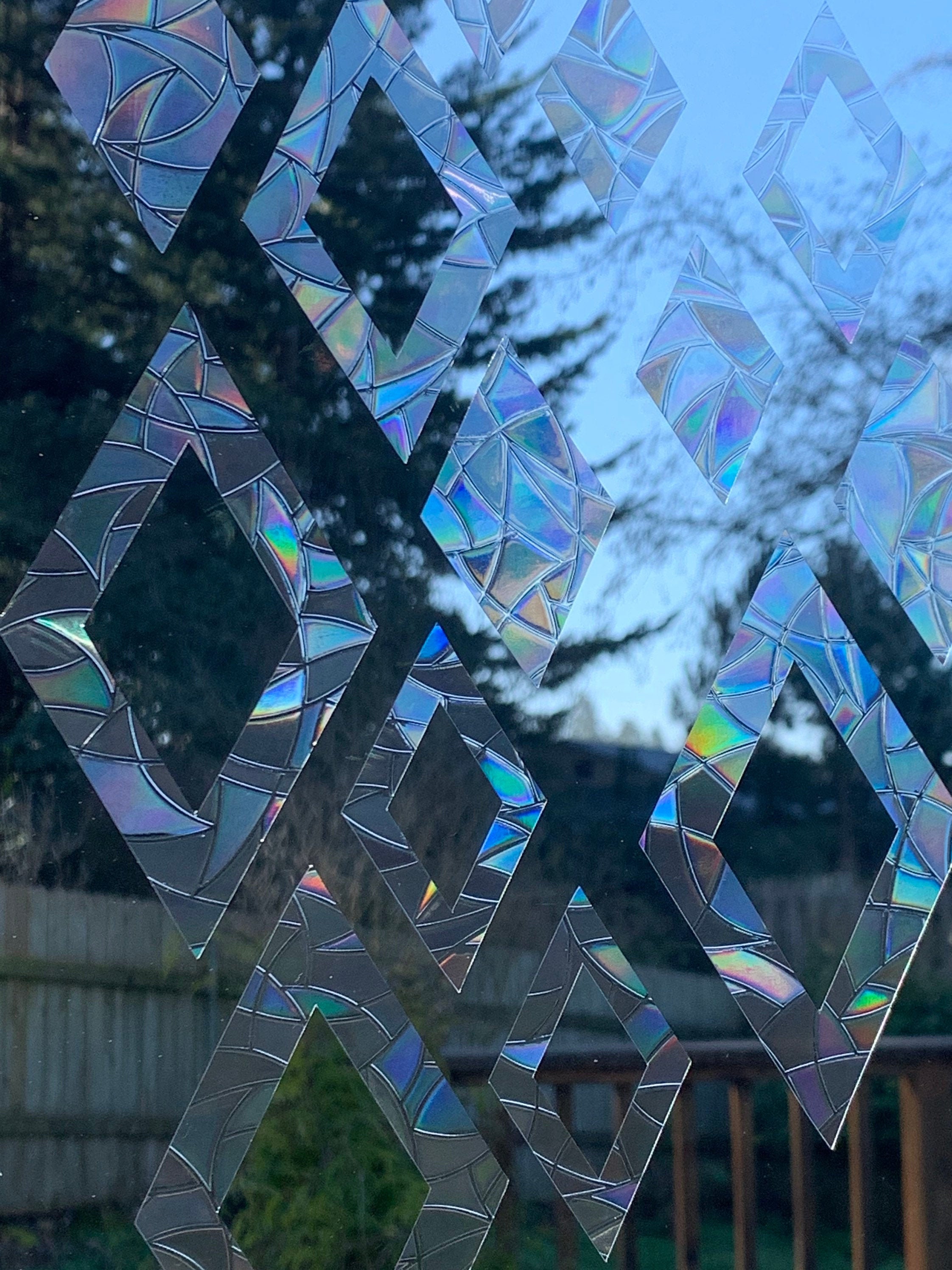 Diamond Window Prisms set of 15 // Rainbow Sticker // Prism Etsy
