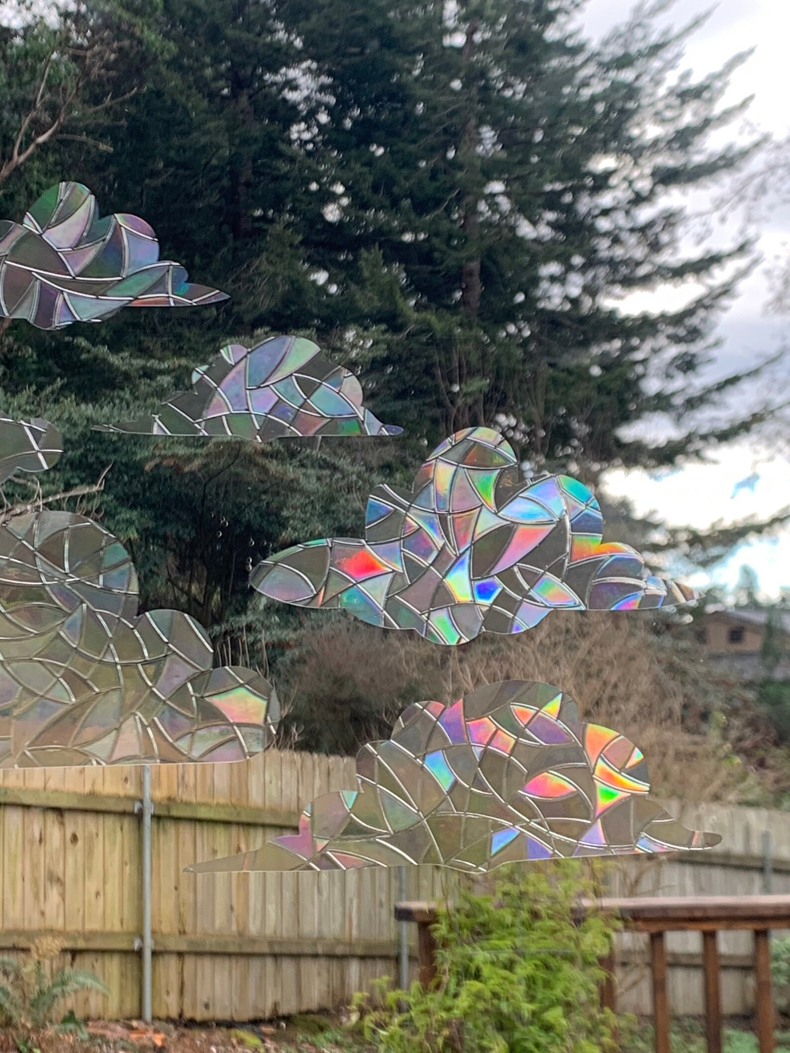 Cloud Window Prisms Set of 7 // Rainbow Sticker // Prism Etsy