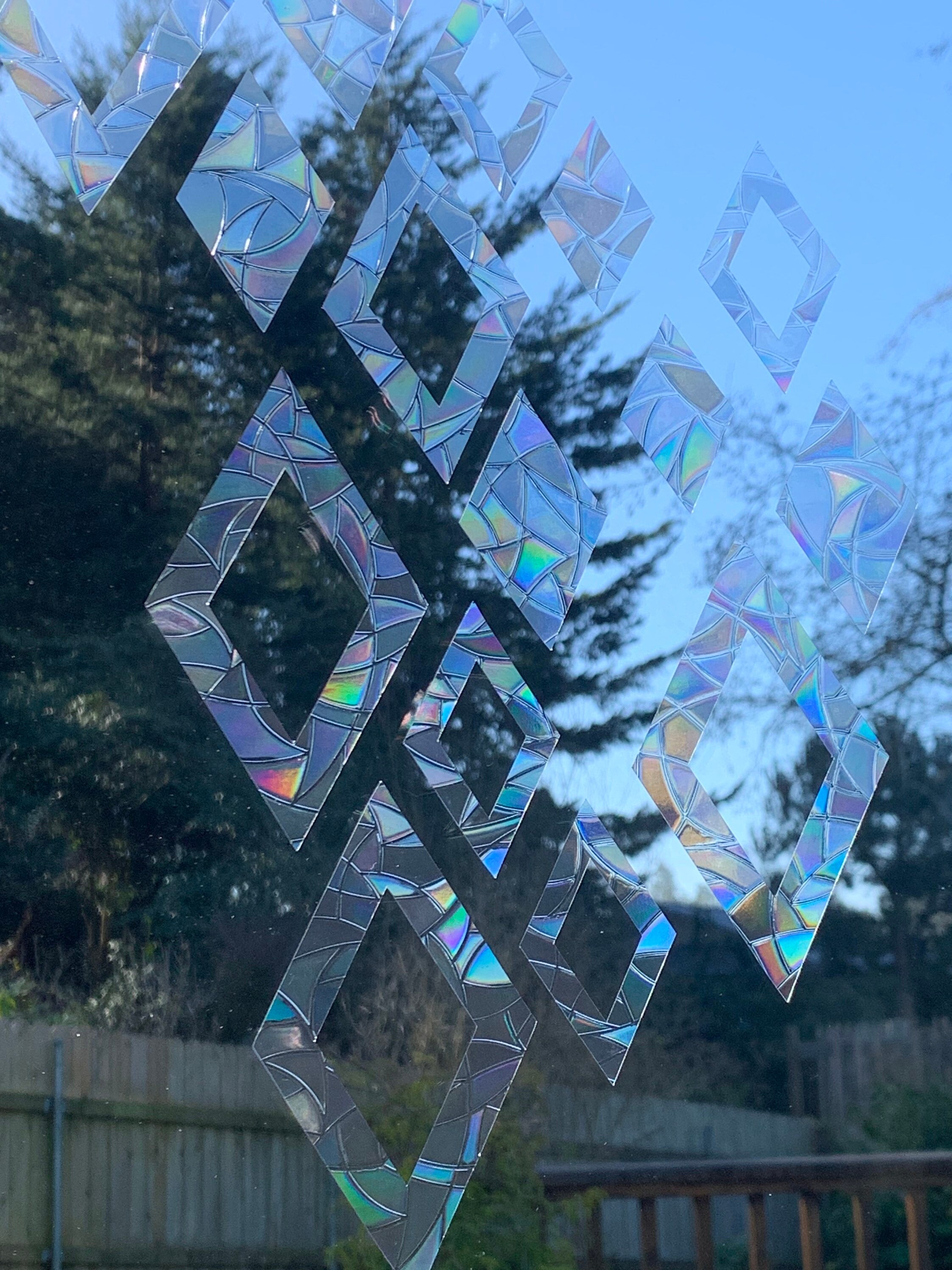 Diamond Window Prisms set of 15 // Rainbow Sticker // Prism Etsy