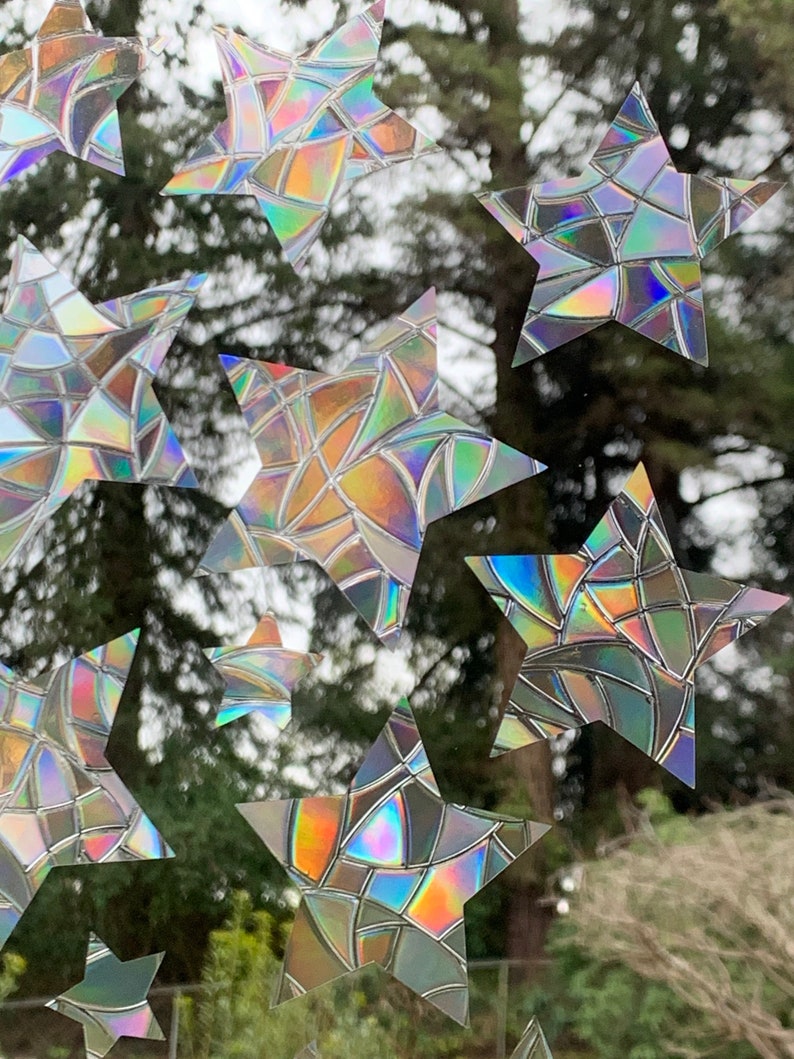 Star Window Prisms Set of 15 // Rainbow Sticker // Prism Etsy