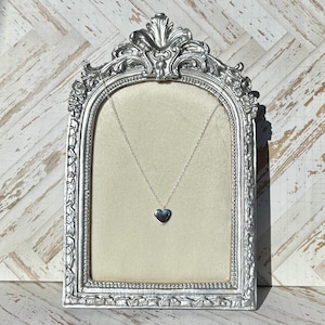 Sterling silver heart pendant necklace