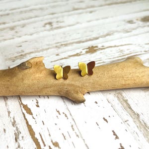 14k gold butterfly stud earrings jewellery gift for daughter