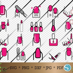 Nägel SVG digitaler Download, Maniküre SVG, Nägel Clipart, Maniküre Clipart, Maniküre geschnitten Datei, Nagelstudio Svg, Pediküre Svg, Nägel cricut.