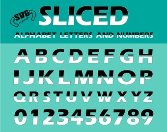 Alphabet SVG descarga digital, letras rebanadas svg, letras de impresión, alfabeto silueta, letra Svg archivo de corte, alfabeto Cricut, alfabeto dxf.