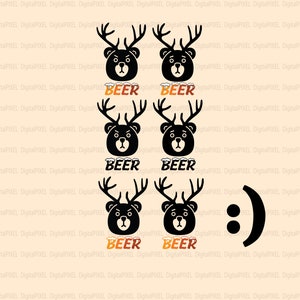 Bear svg digital download, Beer BEAR DEER svg, beer svg, deer svg, Bear Silhouette, dear Silhouette, beer season svg, Beer Cricut, beer png