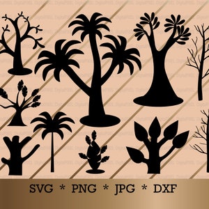TREE SVG digital download, Trees svg, Tree Clipart, Tree silhouette svg, Abstract Tree svg, Tree cricut, Tree DXF, Tree svg Cut File, Forest