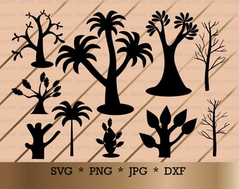 TREE SVG descarga digital, Trees svg, Tree Clipart, Tree silhouette svg, Abstract Tree svg, Tree cricut, Tree DXF, Tree svg Cut File, Forest