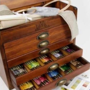 A Beautiful Vintage  DMC Thread Box