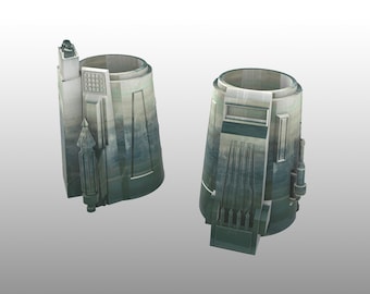 Mandalorian Gauntlets - Hinged with Clasp - 3D Print Files ONLY