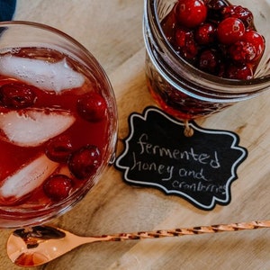 Fermented Cranberries and Honey