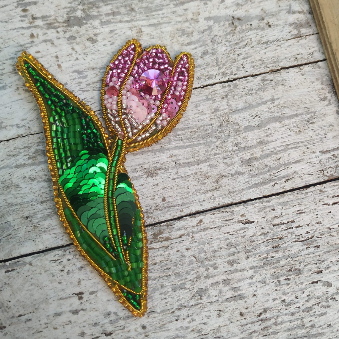 Diy Brooch Embroidered Brooch Tutorial Brooch Beaded Etsy