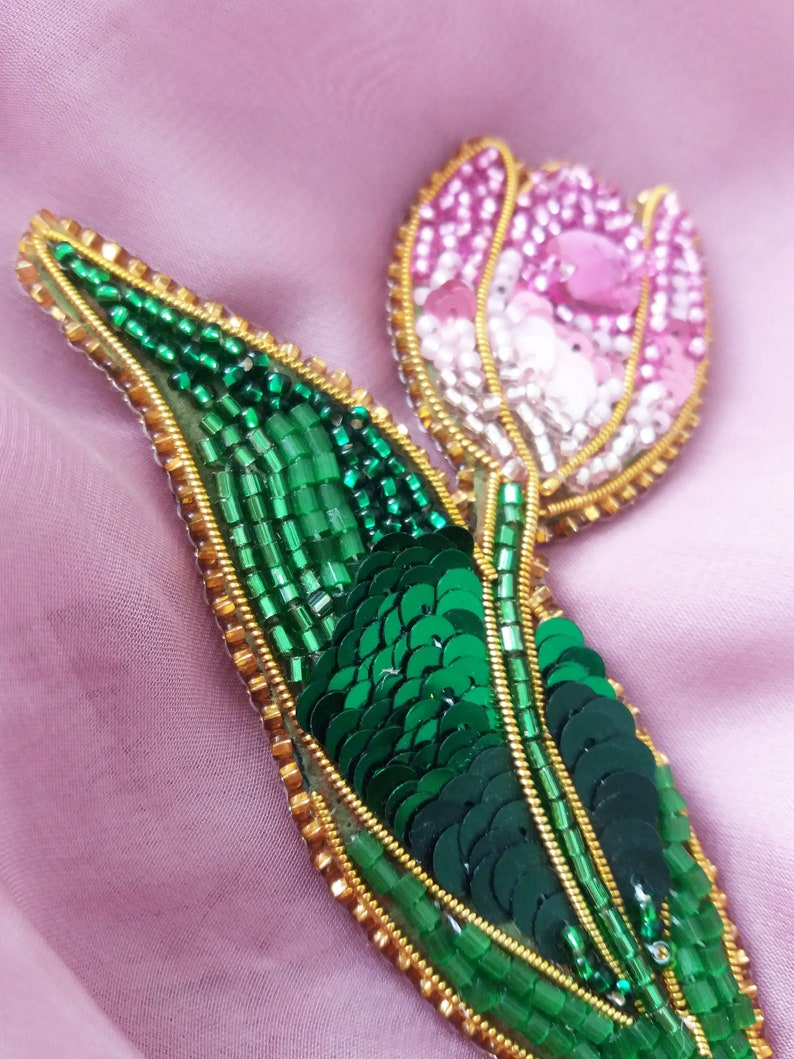 Diy Brooch Embroidered Brooch Tutorial Brooch Beaded Etsy