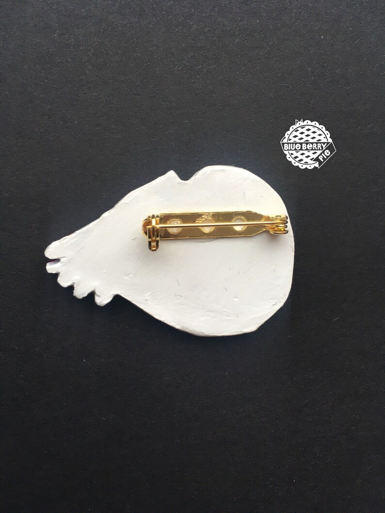 Nautilus clam clay brooch stone clay pin sea shell cute brooch polimer clay brooch ceramic pin