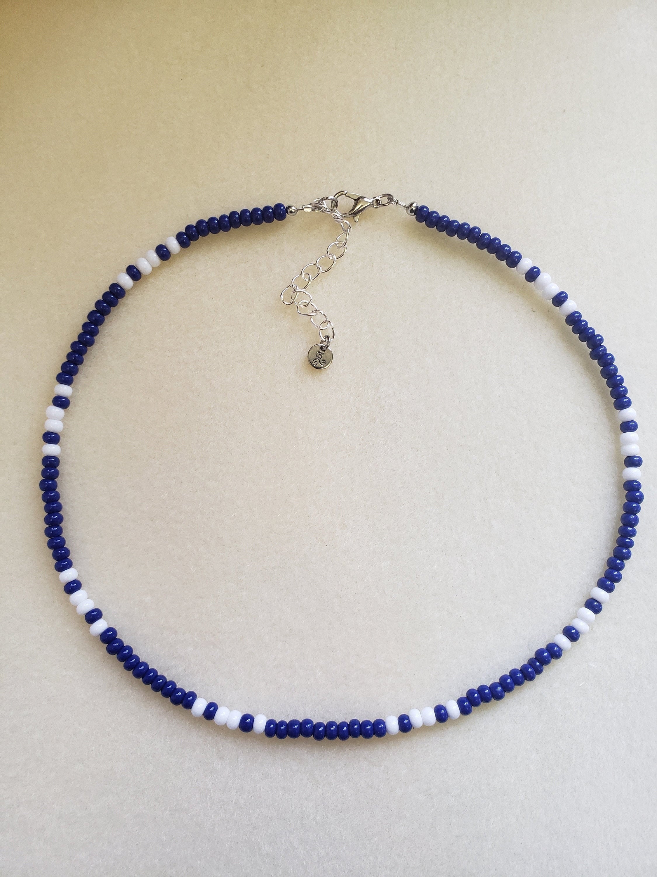 Seed Bead Necklace. Summer. Surfer 