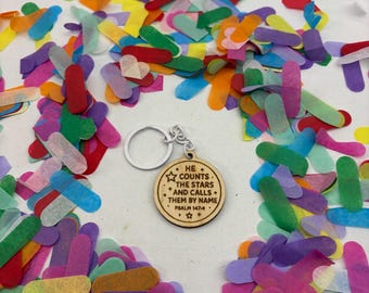 Wooden Bible Verse Keyrings – Christian Gifts | Scripture Encouragement | Christian Gift for kids