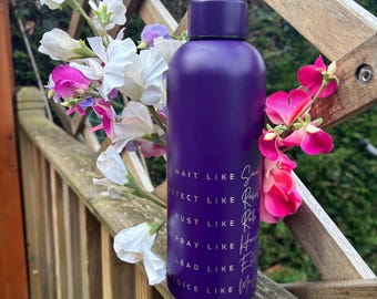 Women of the Bible Water Bottle: Insulated Stainless Steel, Eco-Friendly Gift