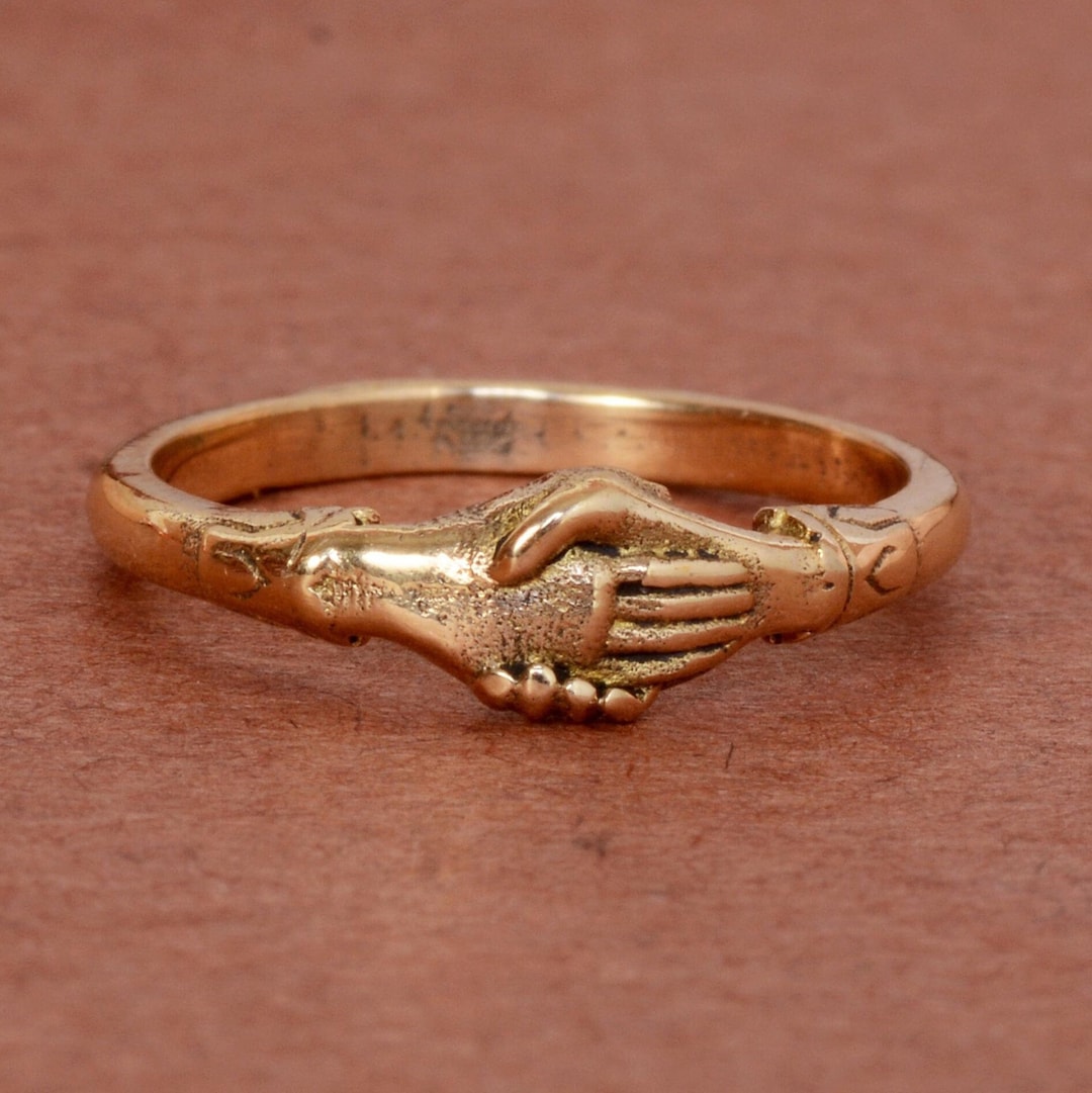 Handshake Ring Sterling Silver Ring Hug Ring boho Ring Etsy