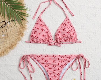 louis vuitton bikini etsy