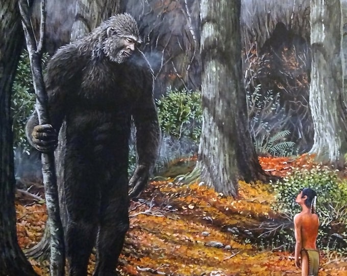 Bigfoot Painting - "This Is My Land" (Poster)